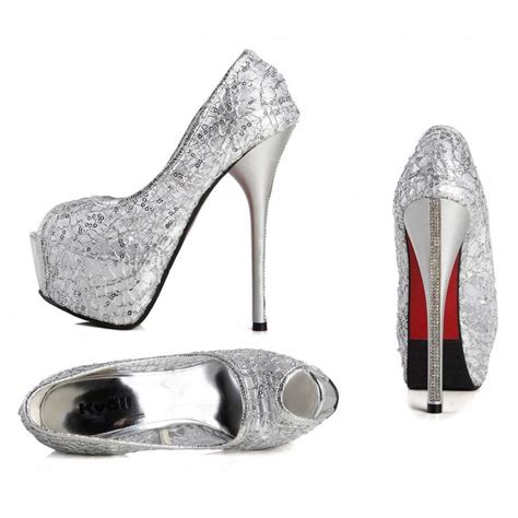 scarpe spuntate argento